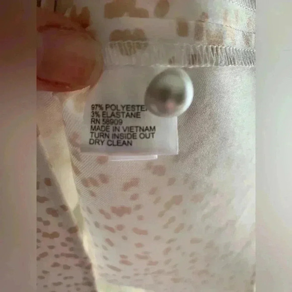 Woman’s Preston & York Brown Speckled Collard 3/4 Button Pullover Blouse Size M - Picture 5 of 9